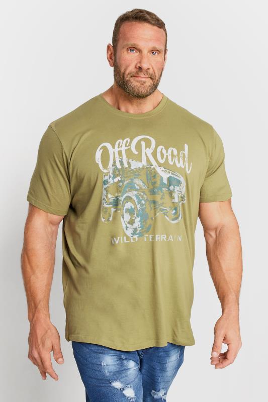 Men's  BadRhino Big & Tall Green Off Road T-Shirt