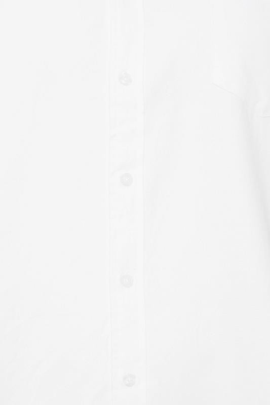 D555 Big & Tall White Long Sleeve Oxford Shirt | BadRhino 2