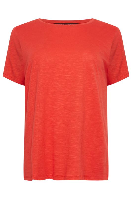 M&Co Red Short Sleeve Cotton Blend T-Shirt | M&Co  6