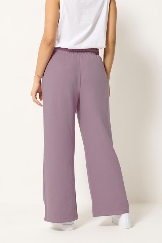M&Co Petite Light Purple Wide Leg Joggers | M&Co 2