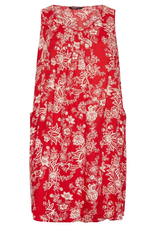 YOURS Plus Size Red Paisley Print Pocket Dress | Yours Clothing 6