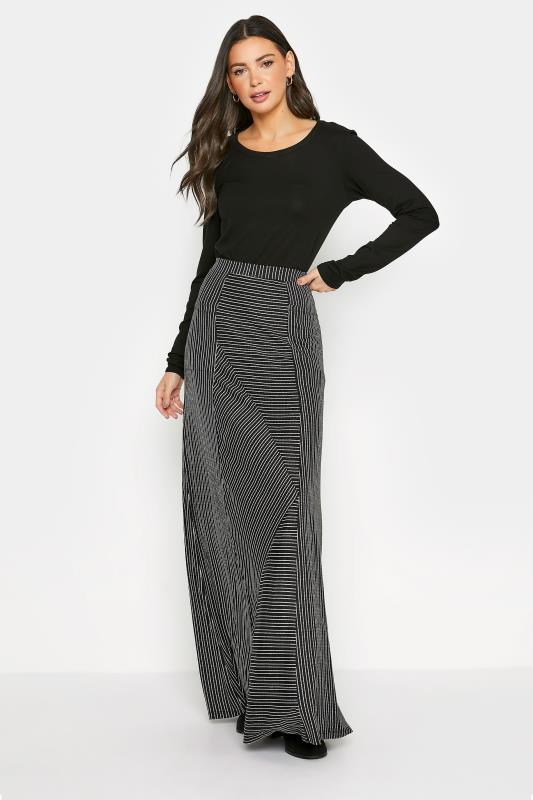 LTS Black Asymmetric Stripe Maxi Skirt_C.jpg