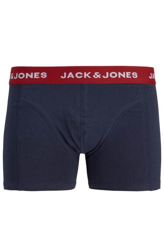 JACK & JONES Big & Tall 3 PACK Navy Blue Snowman Print Boxers | BadRhino 4