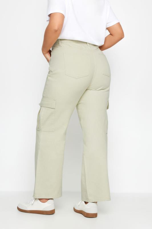 Plus Size Stone Brown Cargo Jeans | Yours Clothing 3