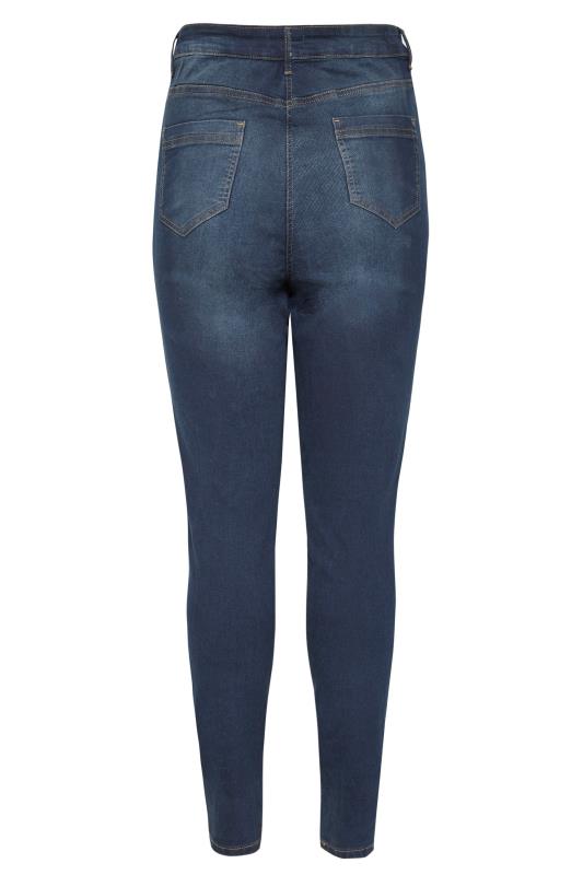 LTS Tall Indigo Blue Skinny Stretch AVA Jeans 7