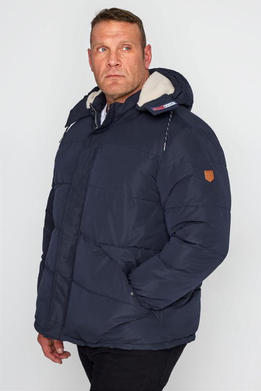 Mens Clothing Jackets Down and padded jackets Blue Jack & Jones Originals Parka With Hood in Navy for Men 