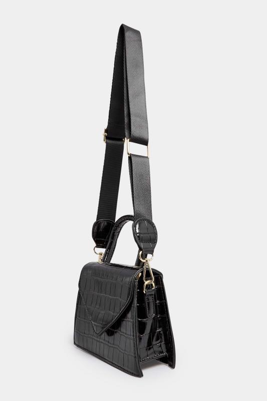 Black Multi Strap Bag | Yours Clothing 3
