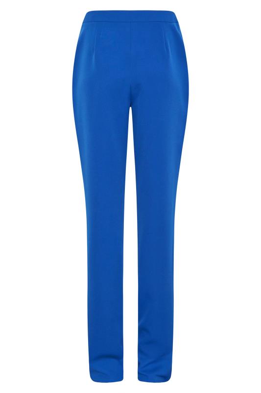 LTS Tall Cobalt Blue Scuba Slim Leg Trousers 5