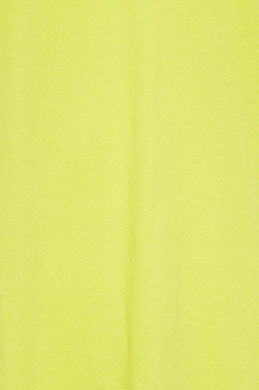 YOURS Plus Size Lime Green Cold Shoulder Top | Yours Clothing 5