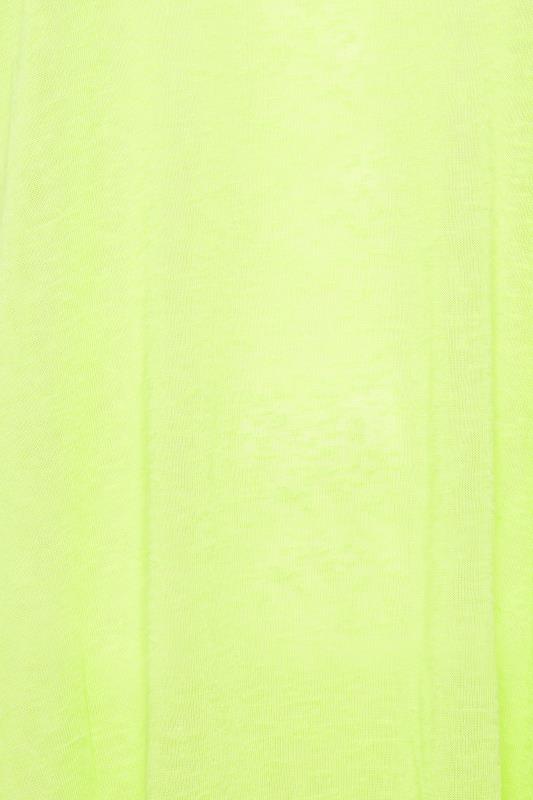 YOURS Curve Plus Size Lime Green Linen Look Vest Top | Yours Clothing  5