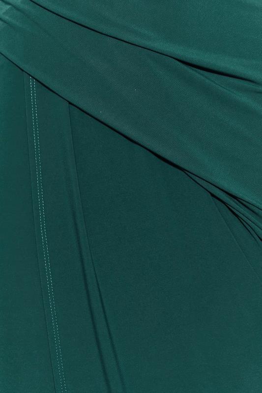 LTS Tall Women's Dark Green Long Sleeve Wrap Dress | Long Tall Sally 4