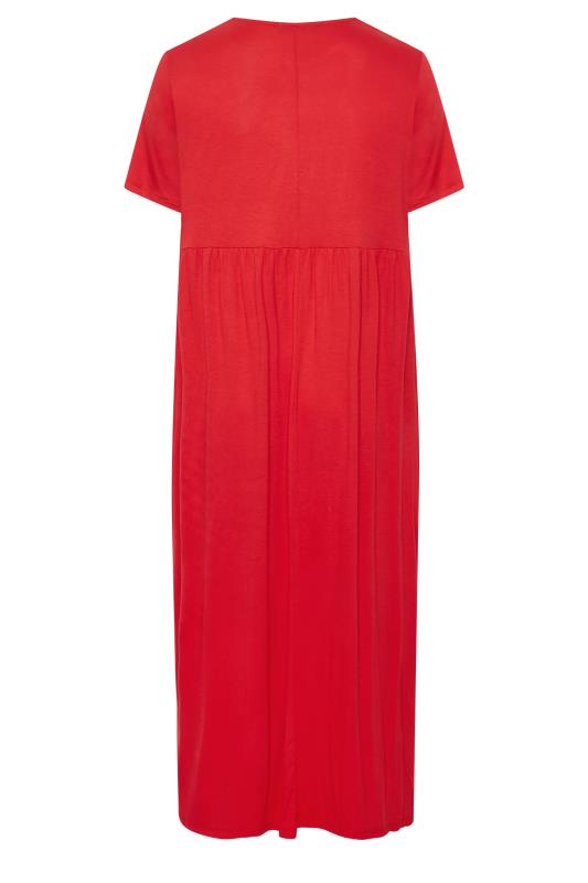 LIMITED COLLECTION Plus Size Red Pocket Maxi Dress | Yours Clothing 7