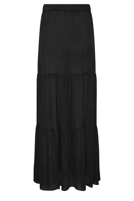 LTS Tall Black Tiered Maxi Skirt | Long Tall Sally  5