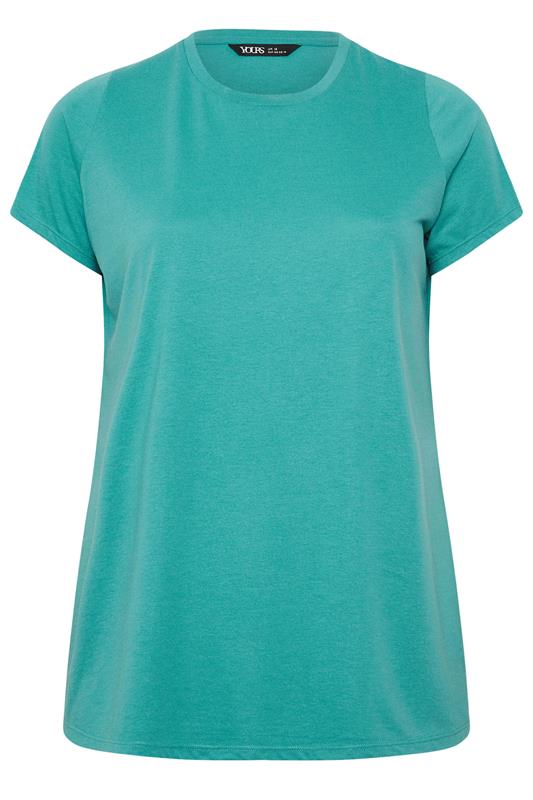YOURS 3 PACK Plus Size Teal Blue & Pink Core T-Shirts | Yours Clothing 11