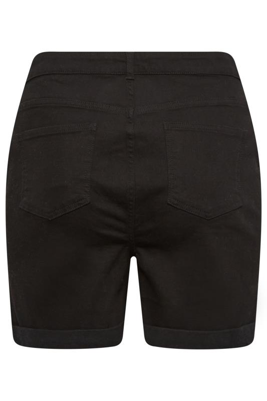 YOURS Curve Plus Size Black Mom Shorts | Yours Clothing  5