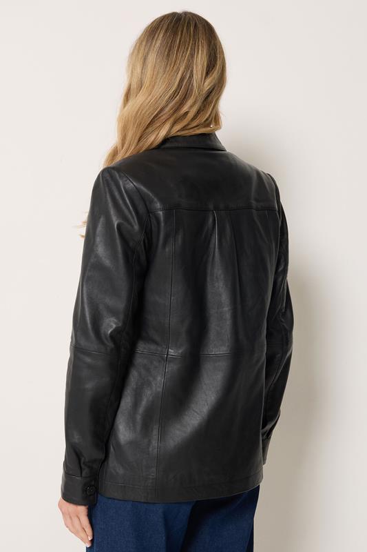 LTS PREMIUM Tall Women's Black Leather Jacket | Long Tall Sally 2