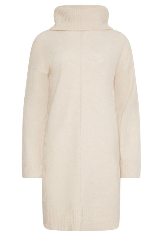 LTS Tall Ivory White Boxy Roll Neck Jumper | Long Tall Sally 7