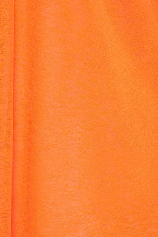 LIMITED COLLECTION Plus Size Orange Textured Kimono Cardigan | Yours Clothing 6
