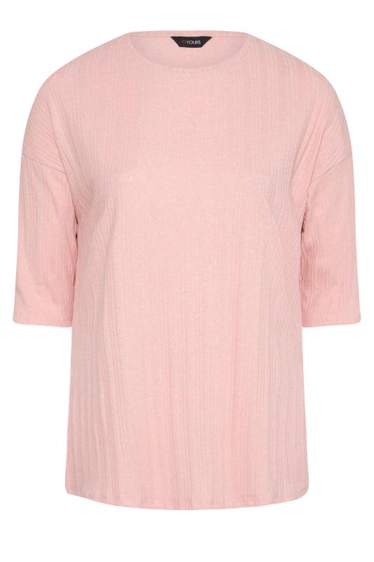 Curve Pink Ribbed T-Shirt_F.jpg