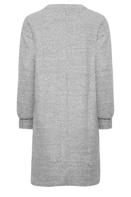 YOURS Plus Size Grey Marl Soft Touch Midi Dress | Yours Clothing 7