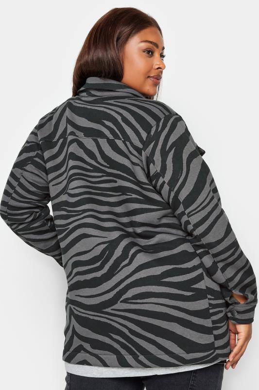 YOURS Curve Zebra Print Shacket | Yours Clothing 4