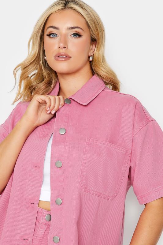 YOURS Plus Size Pink Denim Shirt | Yours Clothing 4