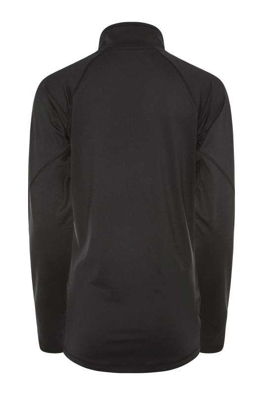 LTS ACTIVE Tall Black Funnel Neck Running Top 7