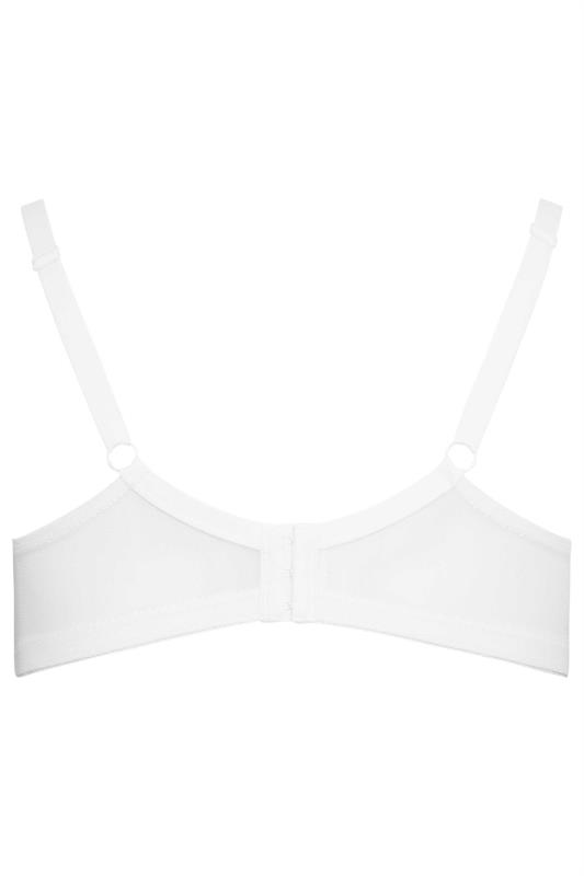 YOURS White Non-Padded Lace Bra | Yours Clothing 5