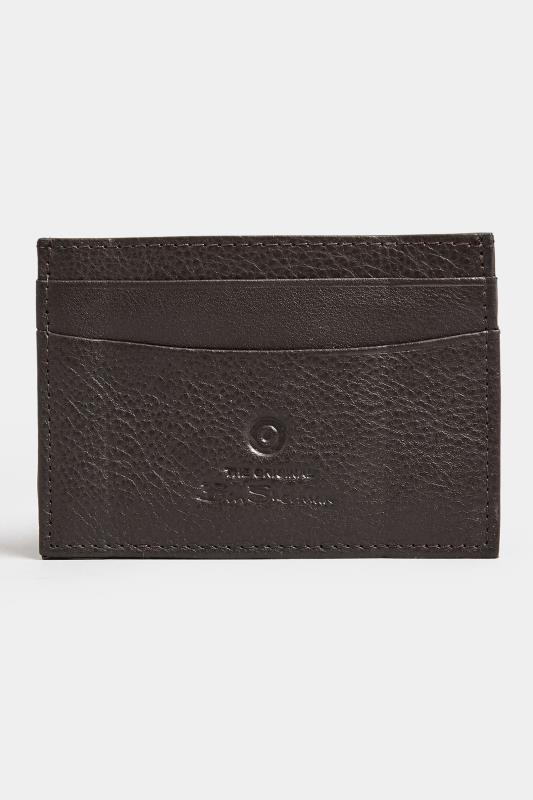 BEN SHERMAN Brown Leather 'Koki' Cardholder| BadRhino 1