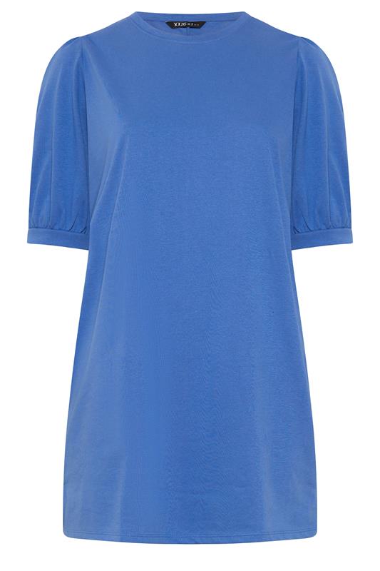 YOURS Plus Size Blue Balloon Sleeve Dress | Yours Clothing 5