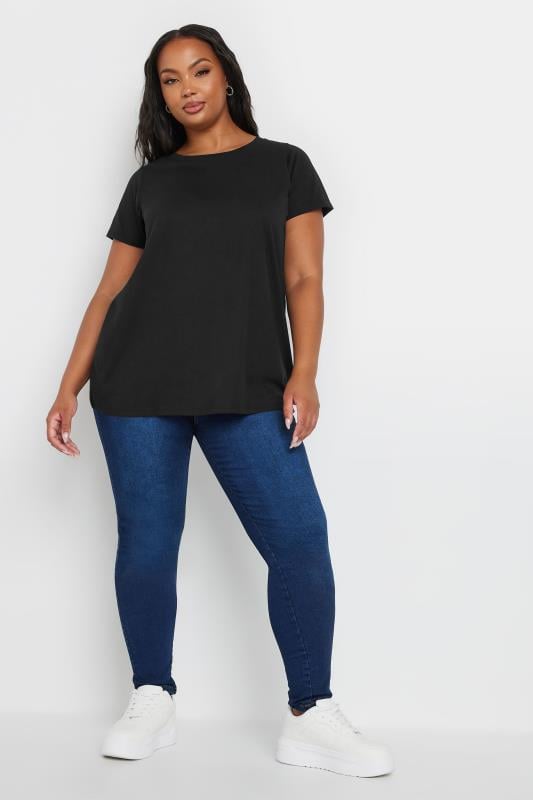 YOURS 3 PACK Plus Size Green & Black Core T-Shirts | Yours Clothing 4