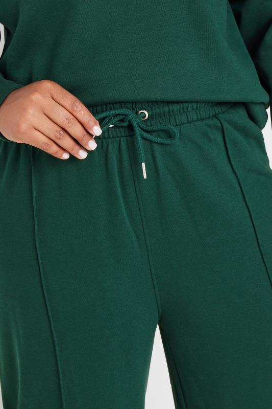 YOURS Plus Size Forest Green Sweatshirt & Wide Leg Jogger Co-Ord Set | Yours Clothing 5