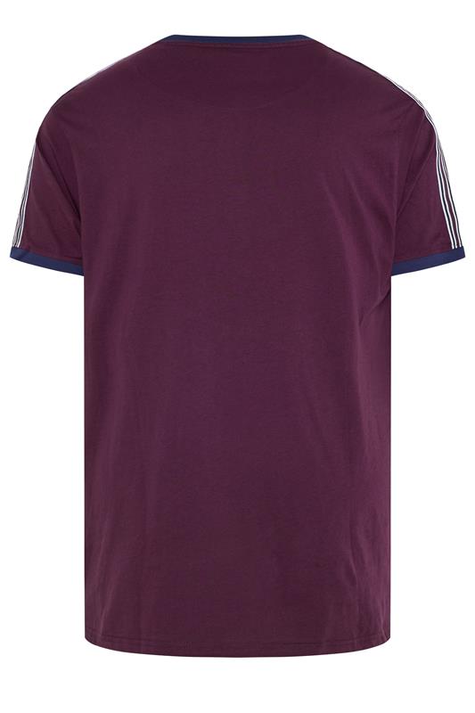 KAM Big & Tall Fig Purple Ringer T-Shirt | badRhino 2