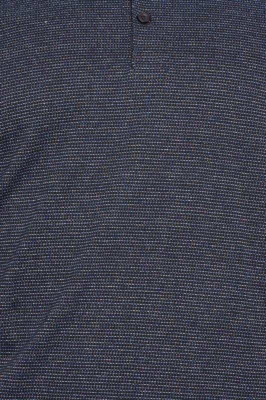 D555 Big & Tall Navy Blue Logo Jersey Polo Shirt | BadRhino 3