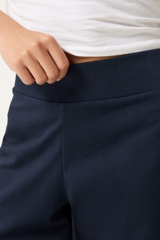 PixieGirl Petite Women's Navy Blue Wide Leg Yoga Pants | PixieGirl 4