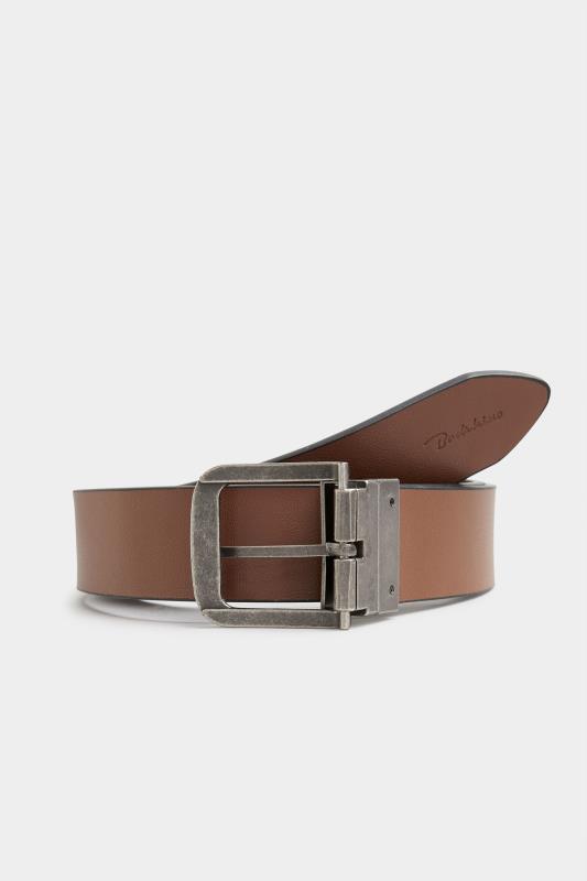 BadRhino Black/Brown Reversible Leather Belt 3
