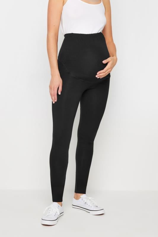  Tallas Grandes LTS Tall Black Maternity Premium Cotton Leggings