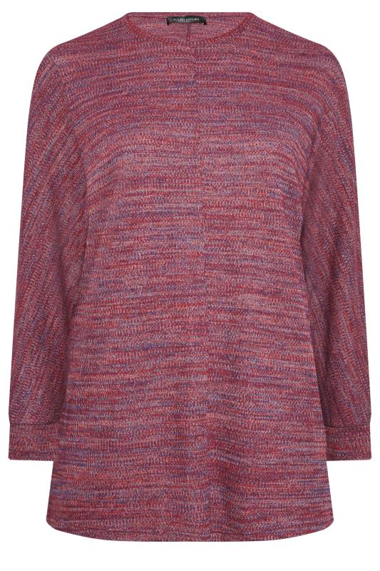 YOURS LUXURY Plus Size Red Batwing Sleeve Tunic Top | Yours Clothing 7