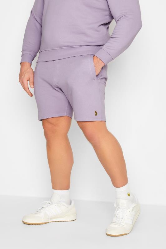  Grande Taille LUKE 1977 Big & Tall Purple Sweat Shorts