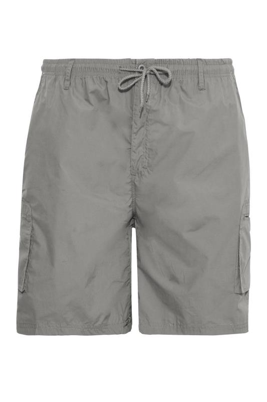  Grande Taille D555 Big & Tall Grey Cargo Shorts