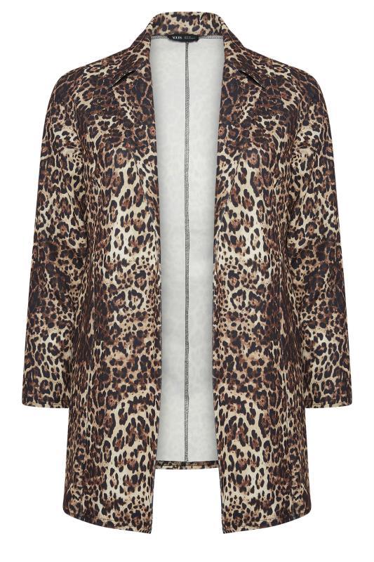 LIMITED COLLECTION Plus Size Brown Leopard Print Blazer | Yours Clothing 5