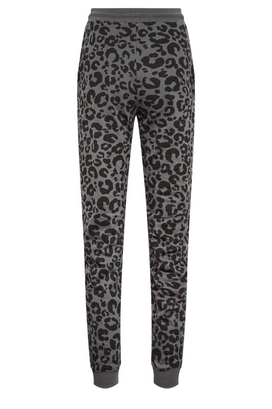 LTS Tall Charcoal Grey Leopard Print Joggers | Long Tall Sally  6