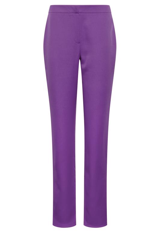 LTS Tall Women's Purple Scuba Crepe Slim Leg Trousers | Long Tall Sally  4
