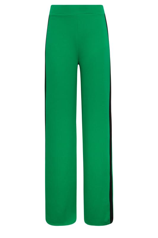 LTS Tall Women's Green Side Stripe Wide Leg Trousers | Long Tall Sally  5