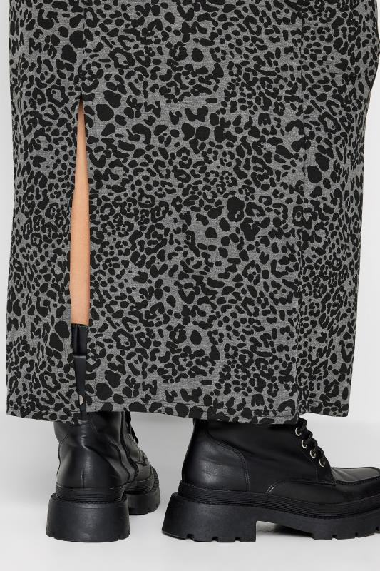 LTS Tall Grey Leopard Print Maxi Skirt | Long Tall Sally 4