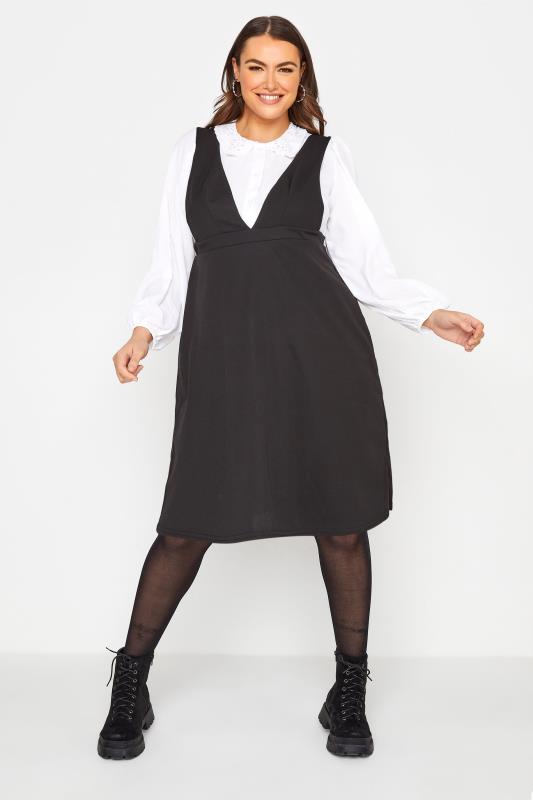 Plus Size Pinafore Dresses | Yours Clothing