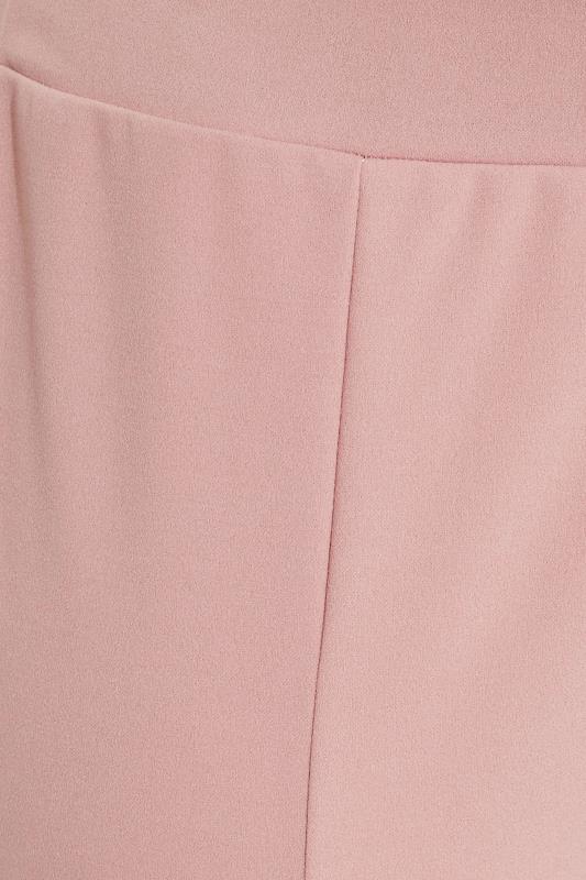 Plus Size Blush Pink Tapered Trousers | Yours Clothing 4