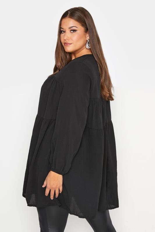 YOURS LONDON Curve Black Smock Top 3