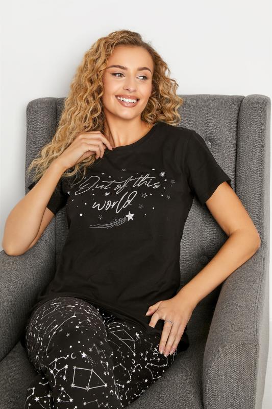 Tall Women's LTS Black 'Out Of This World' Pyjama Set | Long Tall Sally 4