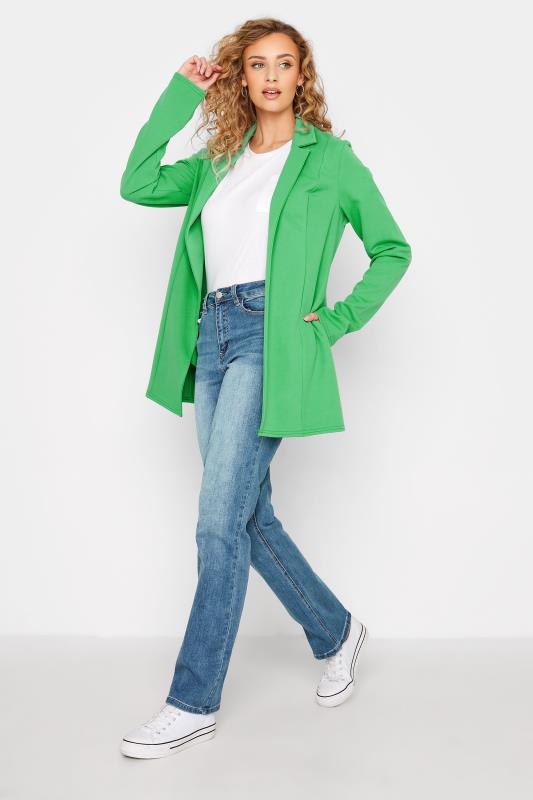 LTS Tall Women's Green Scuba Longline Blazer | Long Tall Sally 3